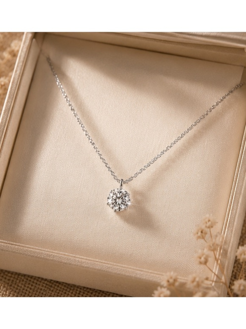 ✨ 925 Sterling Silver Solitaire Cubic Zirconia